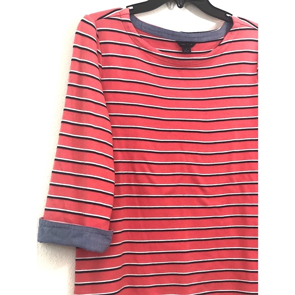 NAUTICA 3/4 sleeve striped shirt - Picture 2 of 4